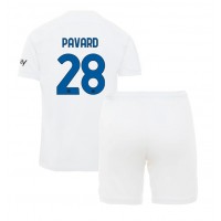 Inter Milan Benjamin Pavard #28 Auswärts Trikotsatz Kinder 2023-24 Kurzarm (+ Kurze Hosen)